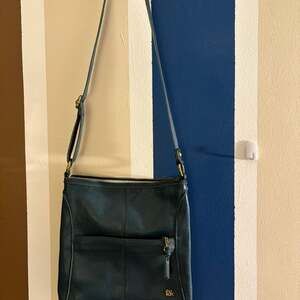 The Sak Iris Leather Crossbody Bag in Dark Teal
